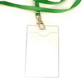 Clear Vinyl Badge Holder Lanyard Combination (3"x4")